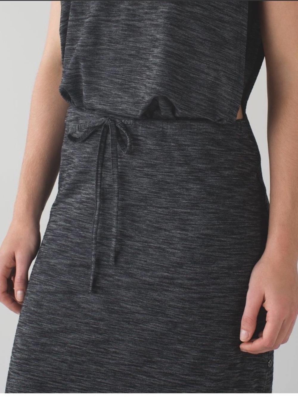 Lululemon Layer Up Dress - Heathered Black - Size 12 - Picture 2 of 14